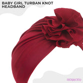 Compact and Stylish Baby Cap (Flower Maroon)